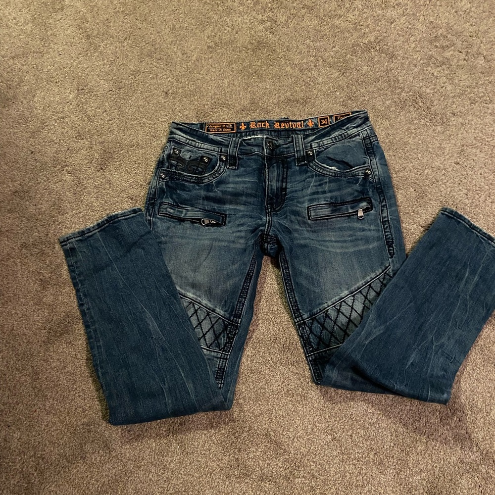 Excellent condition mens rock revival jeans